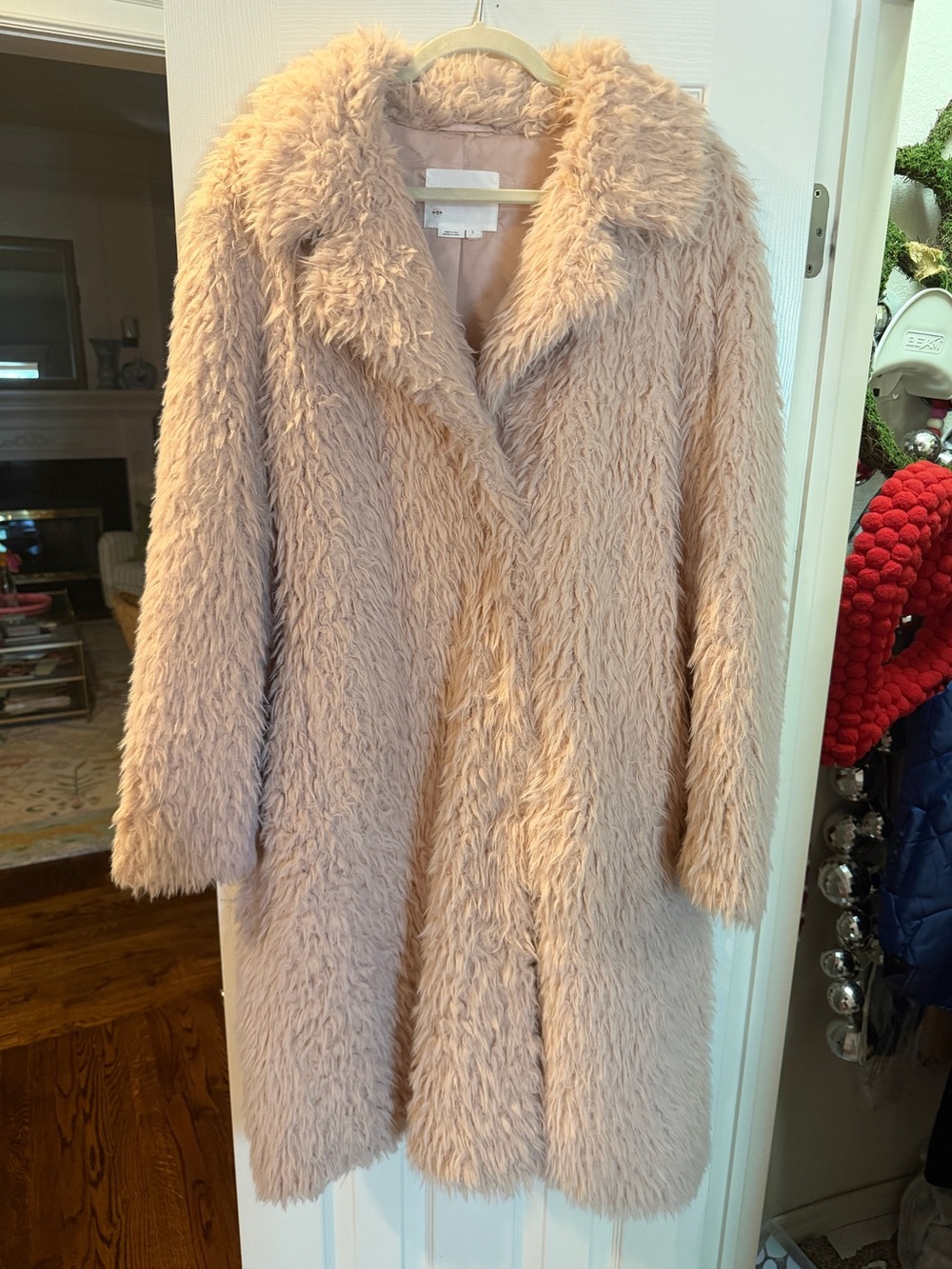 Anthropologie Faux Fur Duster Jacket